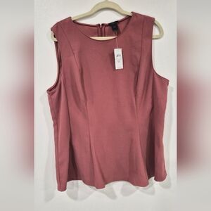 Ann Taylor Mauve Sleeveless Top - Size XL - New With Tags